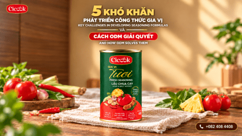 5 KHÓ KHĂN KHI TỰ PHÁT TRIỂN CÔNG THỨC GIA VỊ VÀ CÁCH ODM GIẢI QUYẾT
