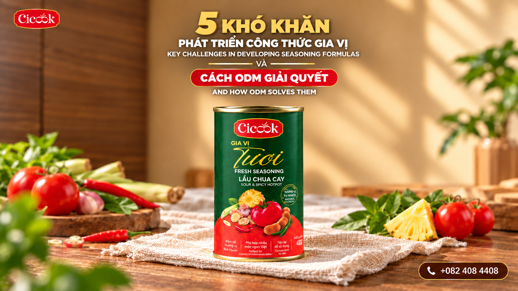 5 KHÓ KHĂN KHI TỰ PHÁT TRIỂN CÔNG THỨC GIA VỊ VÀ CÁCH ODM GIẢI QUYẾT