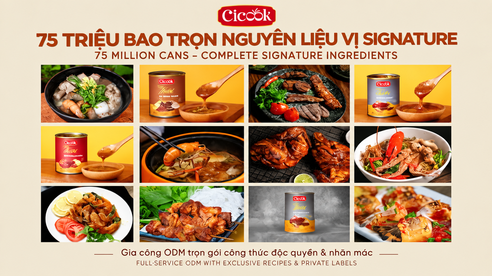 VND 75 MILLION COVERS EVERYTHING: PACKAGE YOUR SIGNATURE FLAVOR WITH CICOOK