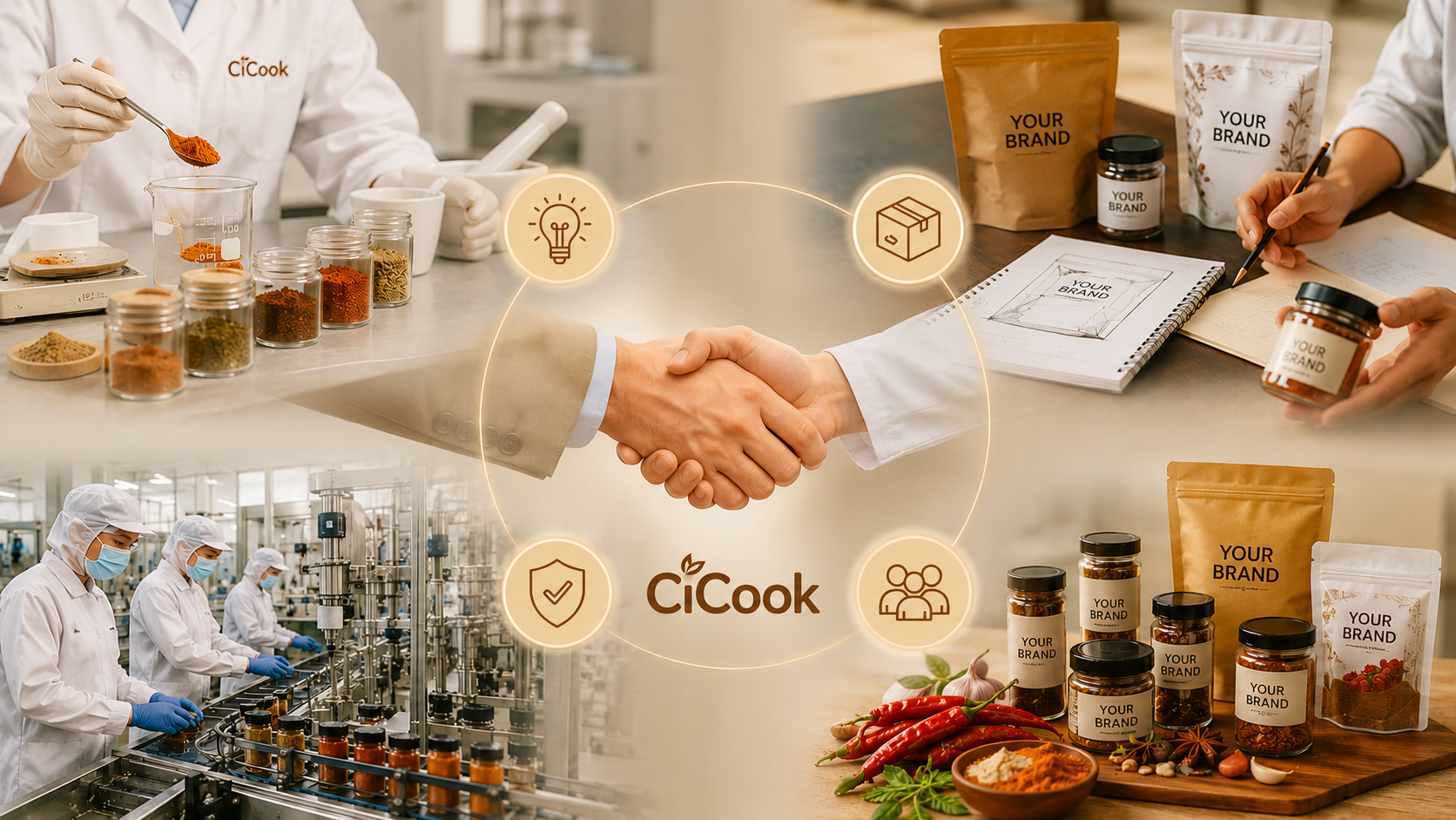GIA CÔNG GIA VỊ CHO THƯƠNG HIỆU MỚI BẮT ĐẦU