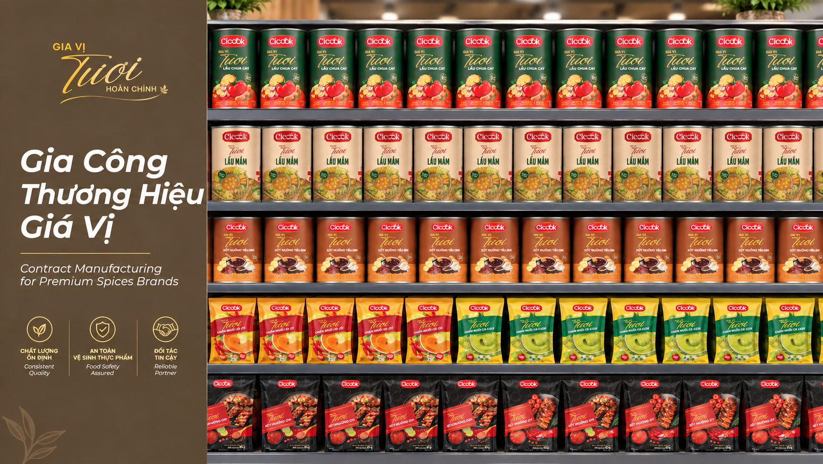 EXCLUSIVE PRIVATE LABEL SEASONING MANUFACTURING: FROM IDEA TO SHELF WITH CICOOK