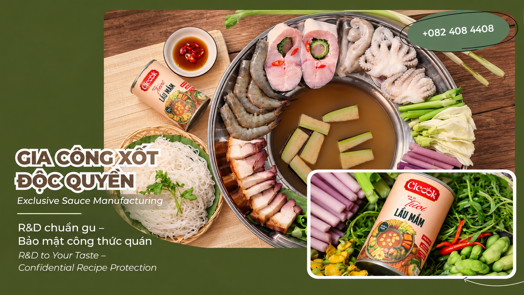 GIA CÔNG XỐT ĐỘC QUYỀN – CHUẨN HÓA VỊ NGON, NHÂN BẢN CHUỖI DỄ DÀNG