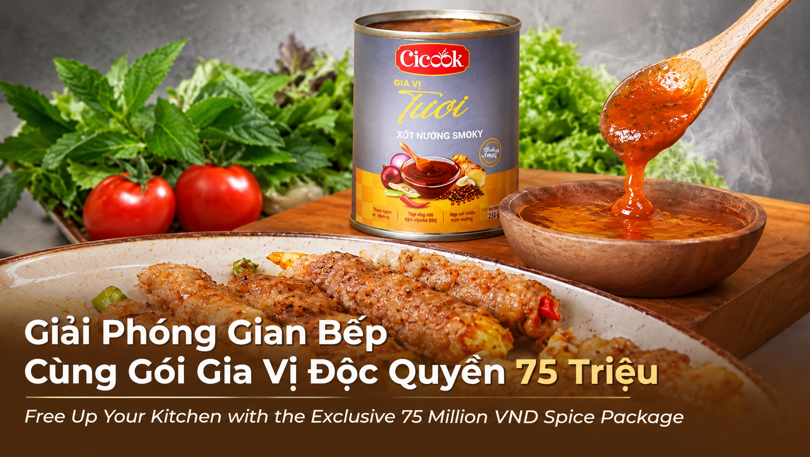 GIẢI PHÓNG GIAN BẾP, SỞ HỮU NGAY THƯƠNG HIỆU GIA VỊ ĐỘC QUYỀN CHỈ VỚI 75 TRIỆU