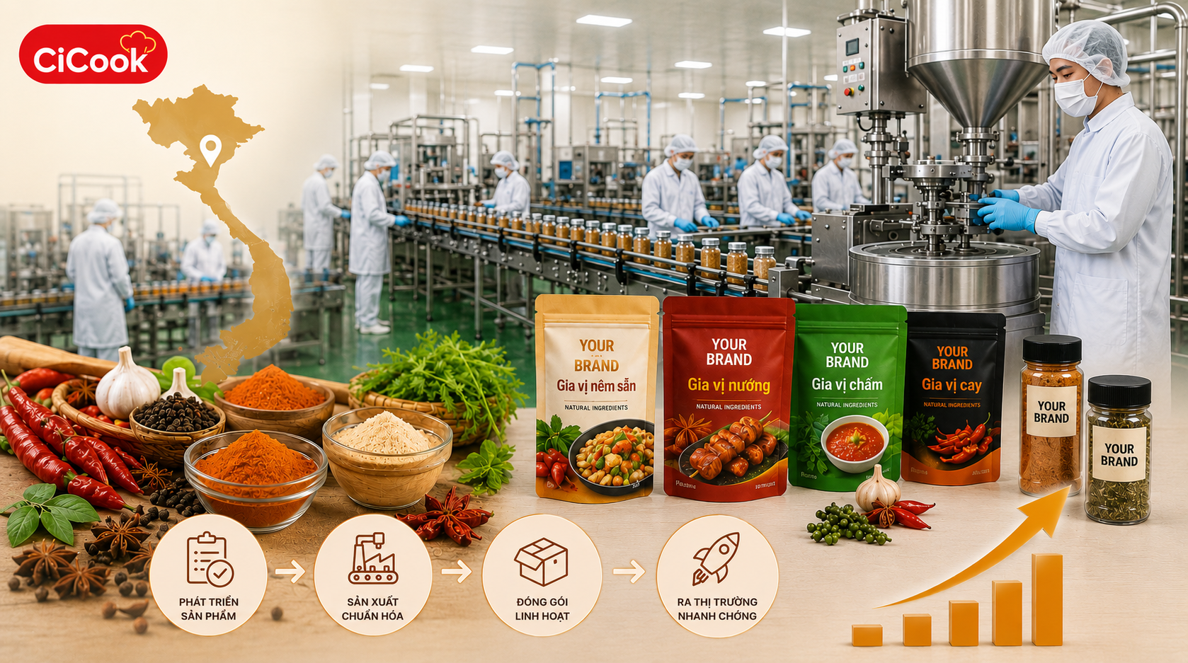 ODM IN VIETNAM'S SEASONING INDUSTRY: THE FASTEST WAY FOR BRANDS TO BRING PRODUCTS TO MARKET