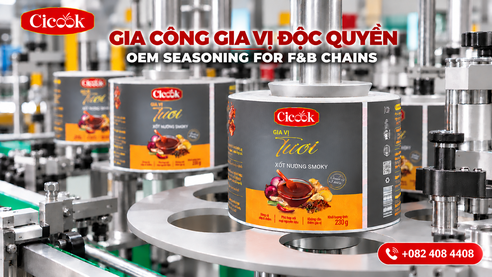 Exclusive Seasoning Manufacturing for F&B Chains: A Solution for Standardizing Operations Across the Entire Network