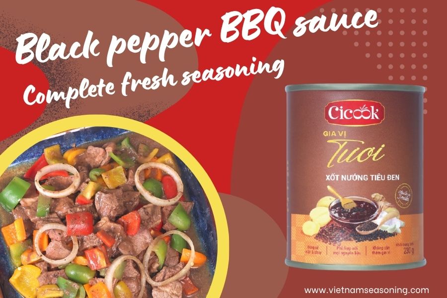 Black pepper barbecue sauce can 230g