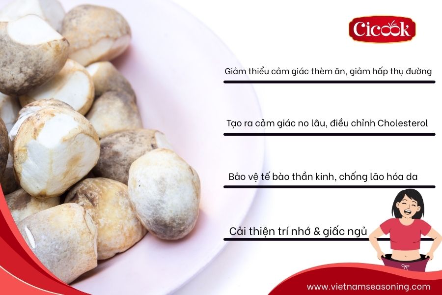 Cơ chế hỗ trợ giảm cân và tác dụng của nấm rơm đối với sức khỏe