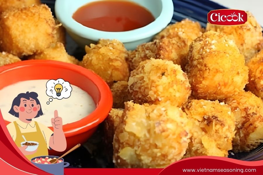 Crispy fried straw mushrooms