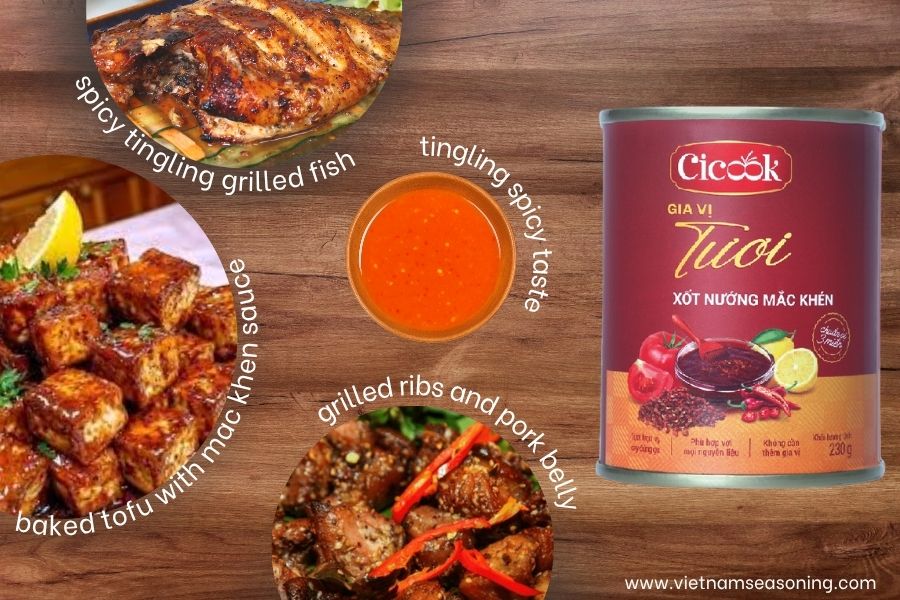 Delicious dish suggestions with Cicook Mac Khen barbecue sauce
