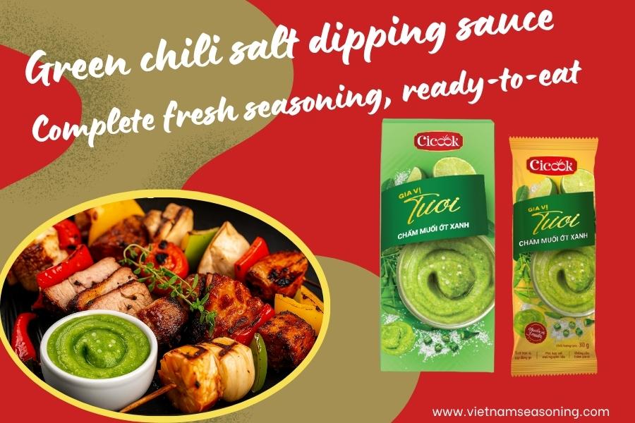 Green chili salt dipping sauce 180g box