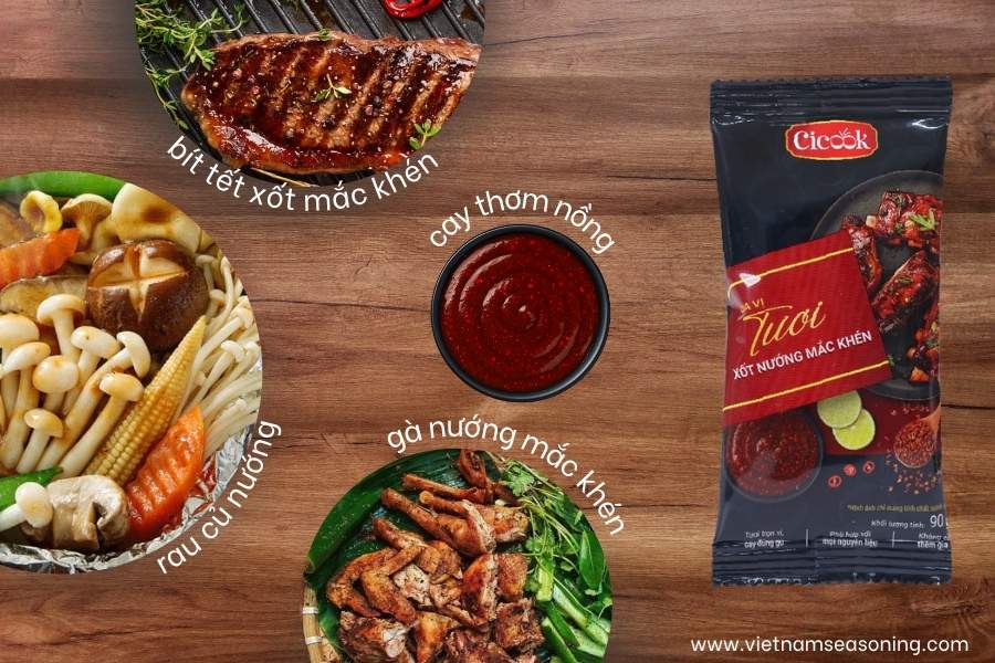 Hướng dẫn sử dụng gói xốt nướng mắc khén 90g