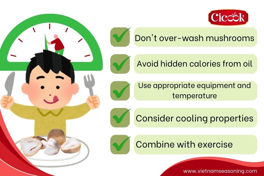 Important notes when using straw mushrooms for weight loss