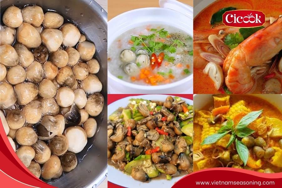 Processing mushrooms and recipe applications